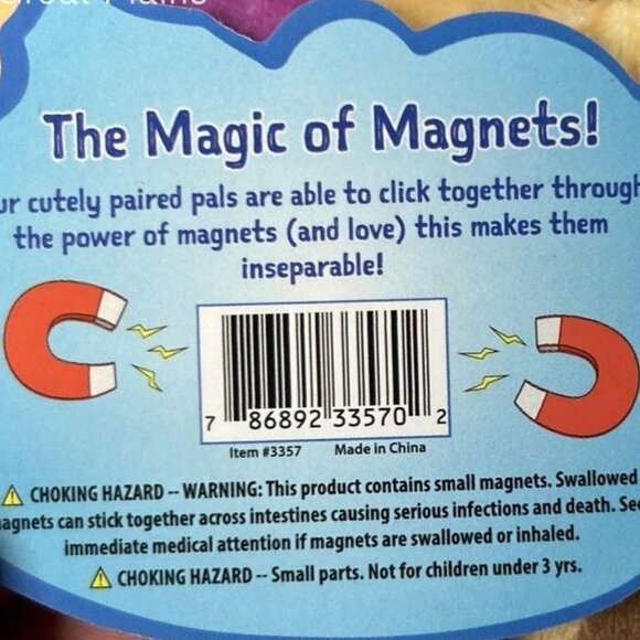 NWT Inseperables Plush Clip Bear and Bee - Picture 4 of 4